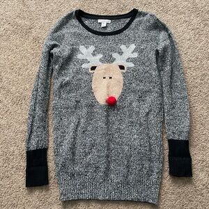 Gray Reindeer sweater. Brand Wearing your heart on your sleeve. Size small.